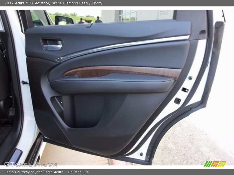 White Diamond Pearl / Ebony 2017 Acura MDX Advance