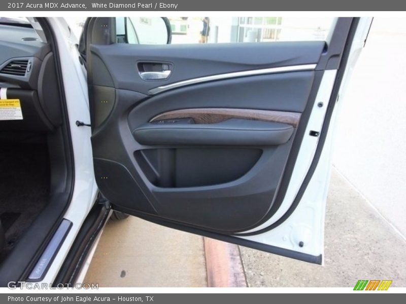 White Diamond Pearl / Ebony 2017 Acura MDX Advance