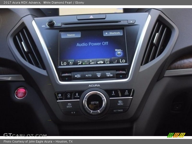 White Diamond Pearl / Ebony 2017 Acura MDX Advance