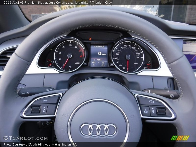  2016 A5 Premium Plus quattro Convertible Premium Plus quattro Convertible Gauges