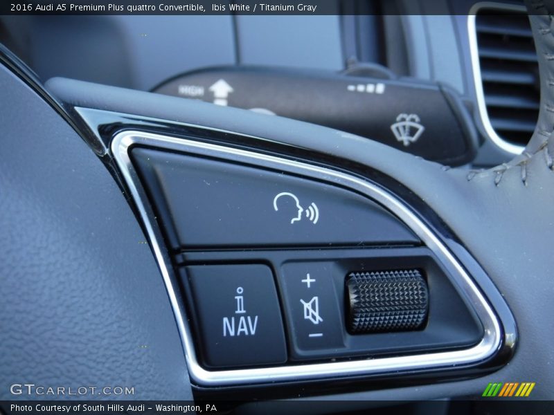 Controls of 2016 A5 Premium Plus quattro Convertible