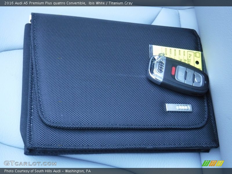 Ibis White / Titanium Gray 2016 Audi A5 Premium Plus quattro Convertible