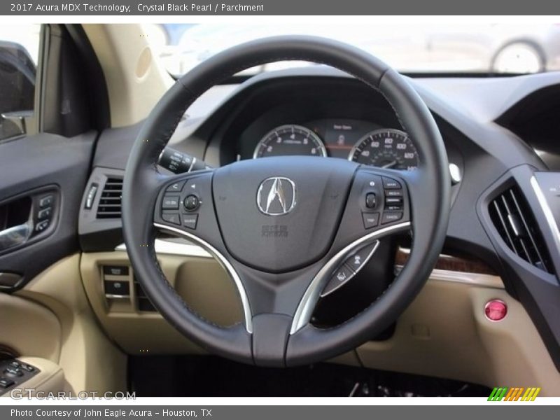 Crystal Black Pearl / Parchment 2017 Acura MDX Technology