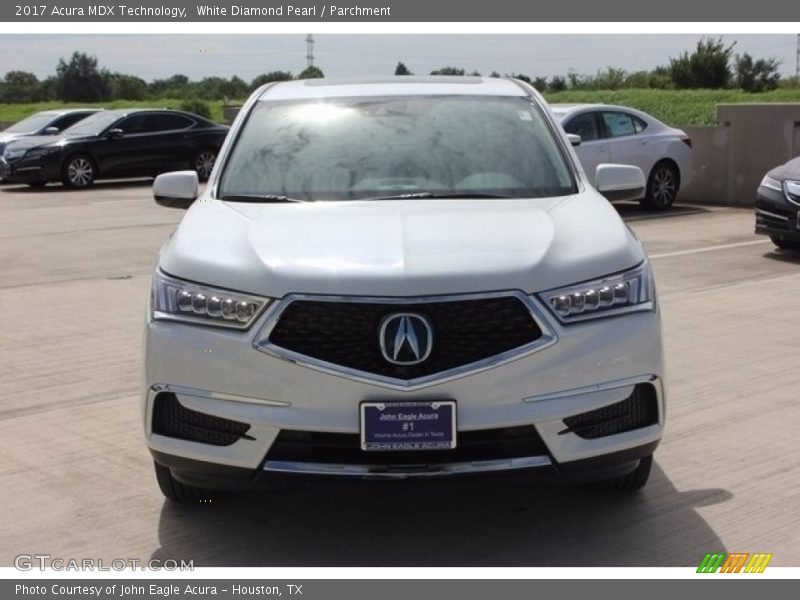 White Diamond Pearl / Parchment 2017 Acura MDX Technology