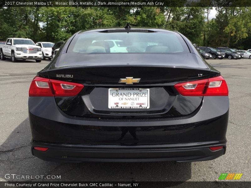 Mosaic Black Metallic / Dark Atmosphere/Medium Ash Gray 2017 Chevrolet Malibu LT