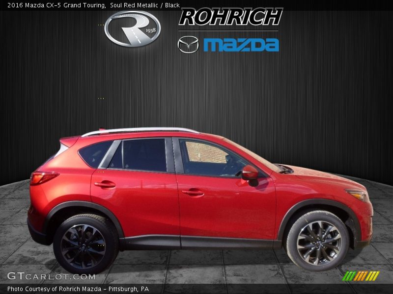 Soul Red Metallic / Black 2016 Mazda CX-5 Grand Touring
