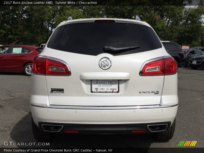 Summit White / Choccachino 2017 Buick Enclave Leather AWD