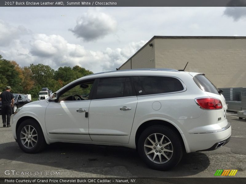 Summit White / Choccachino 2017 Buick Enclave Leather AWD