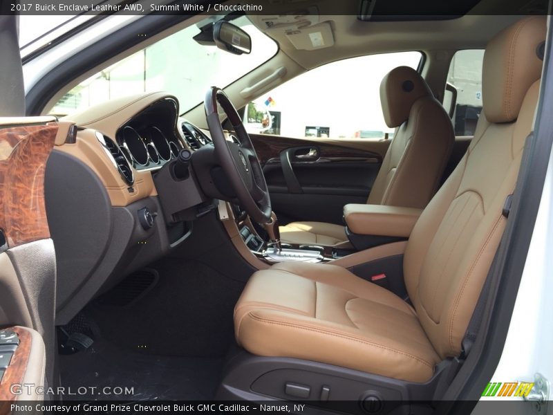 Summit White / Choccachino 2017 Buick Enclave Leather AWD
