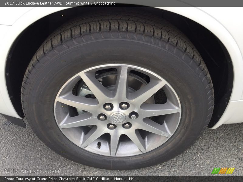 Summit White / Choccachino 2017 Buick Enclave Leather AWD