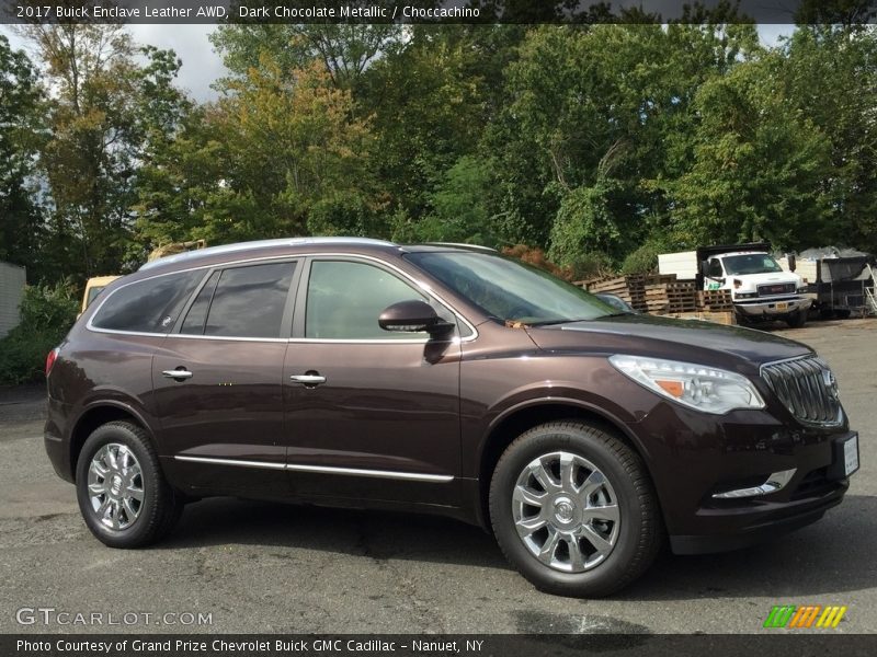 Dark Chocolate Metallic / Choccachino 2017 Buick Enclave Leather AWD