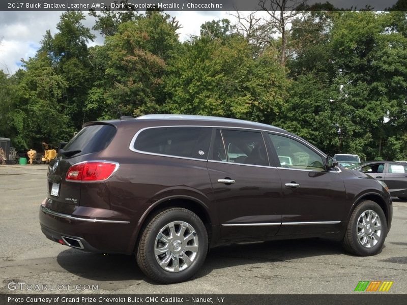 Dark Chocolate Metallic / Choccachino 2017 Buick Enclave Leather AWD