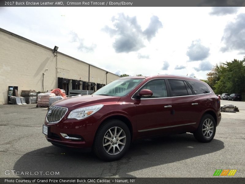 Crimson Red Tintcoat / Ebony/Ebony 2017 Buick Enclave Leather AWD