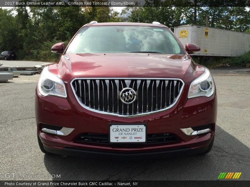 Crimson Red Tintcoat / Ebony/Ebony 2017 Buick Enclave Leather AWD