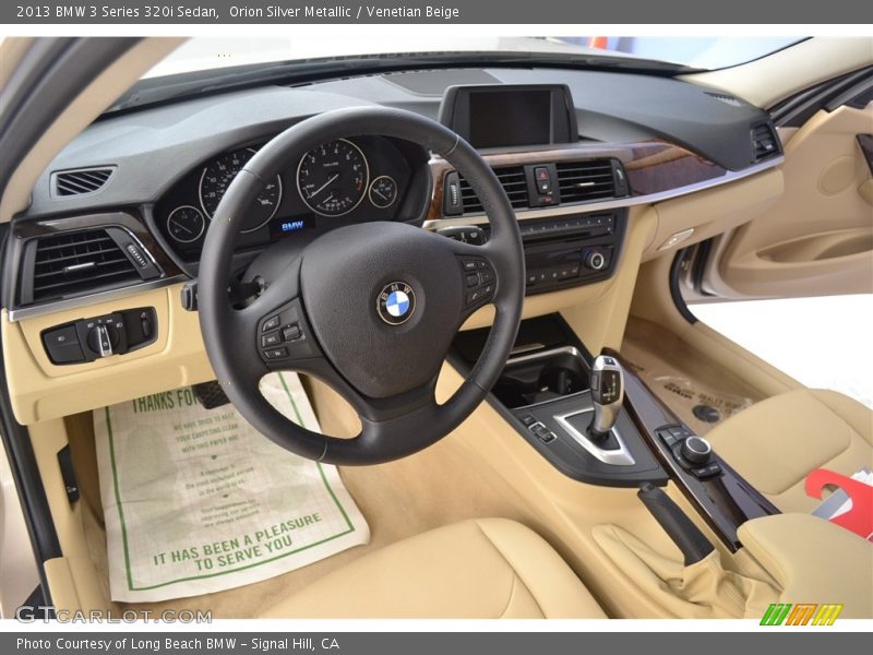 Orion Silver Metallic / Venetian Beige 2013 BMW 3 Series 320i Sedan