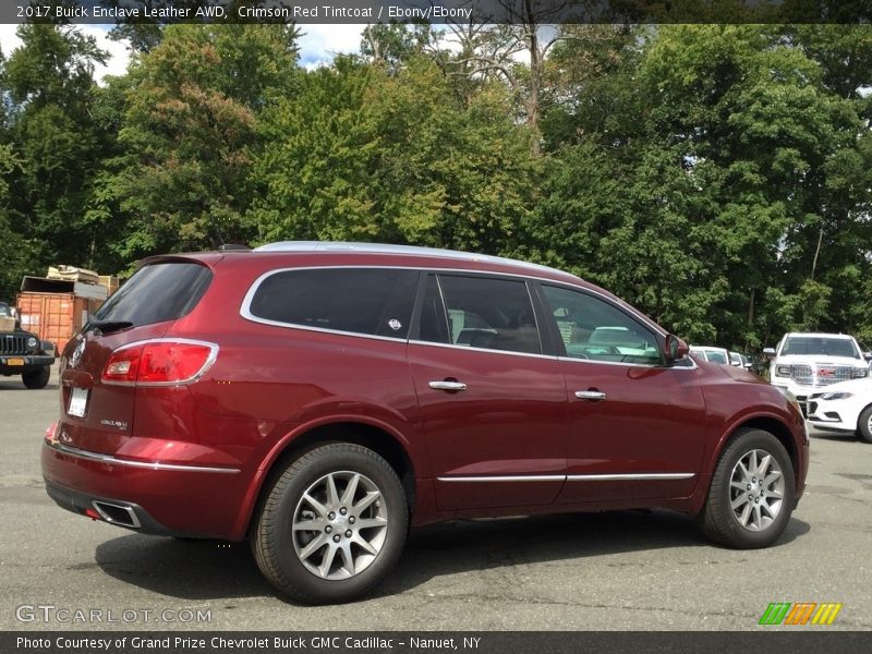 Crimson Red Tintcoat / Ebony/Ebony 2017 Buick Enclave Leather AWD