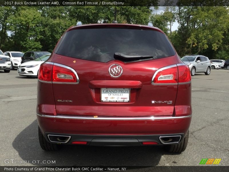Crimson Red Tintcoat / Ebony/Ebony 2017 Buick Enclave Leather AWD
