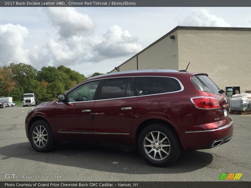 Crimson Red Tintcoat / Ebony/Ebony 2017 Buick Enclave Leather AWD