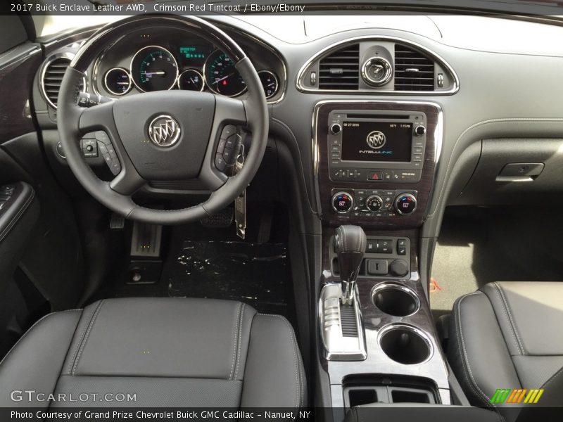 Crimson Red Tintcoat / Ebony/Ebony 2017 Buick Enclave Leather AWD