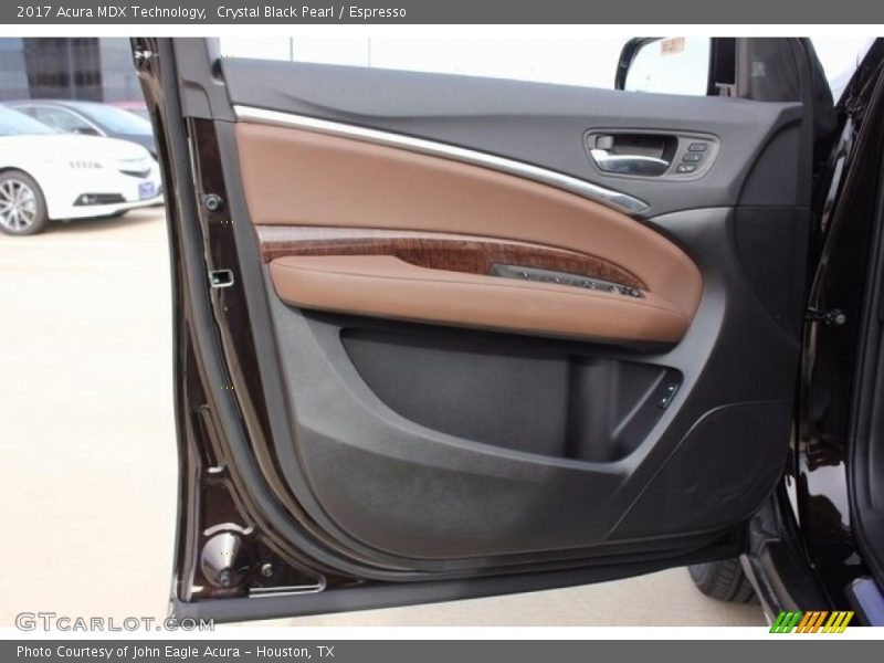 Crystal Black Pearl / Espresso 2017 Acura MDX Technology