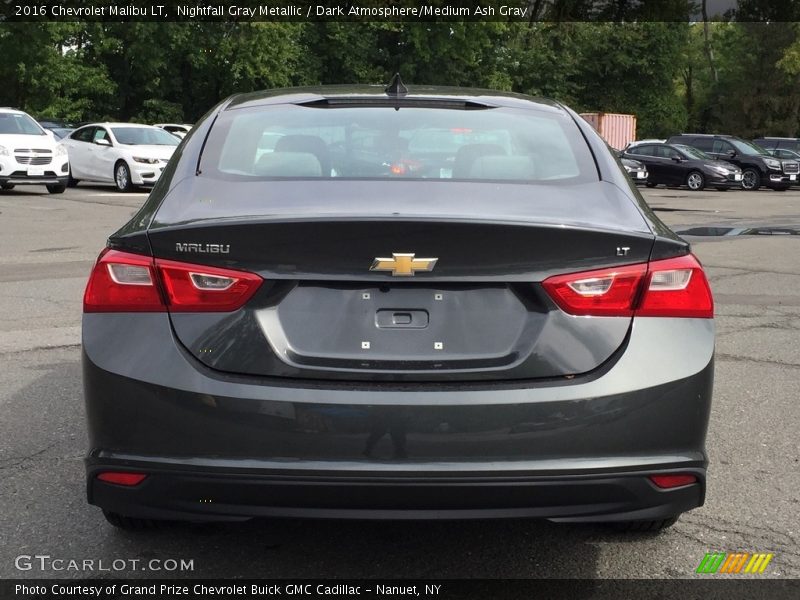 Nightfall Gray Metallic / Dark Atmosphere/Medium Ash Gray 2016 Chevrolet Malibu LT