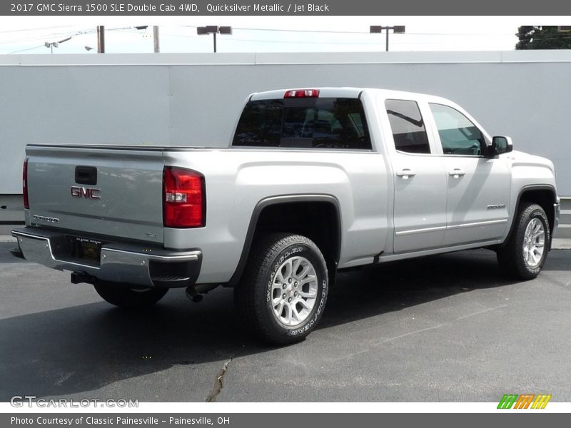Quicksilver Metallic / Jet Black 2017 GMC Sierra 1500 SLE Double Cab 4WD