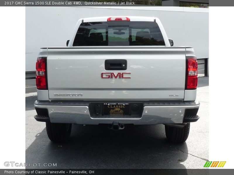 Quicksilver Metallic / Jet Black 2017 GMC Sierra 1500 SLE Double Cab 4WD
