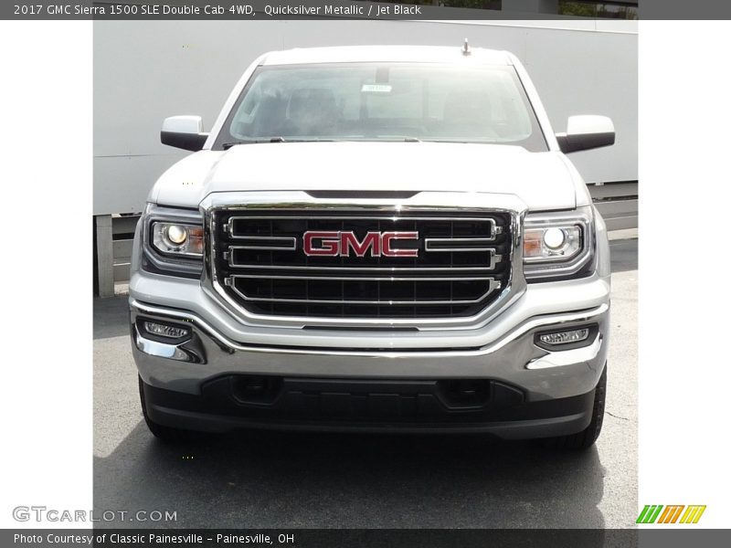 Quicksilver Metallic / Jet Black 2017 GMC Sierra 1500 SLE Double Cab 4WD