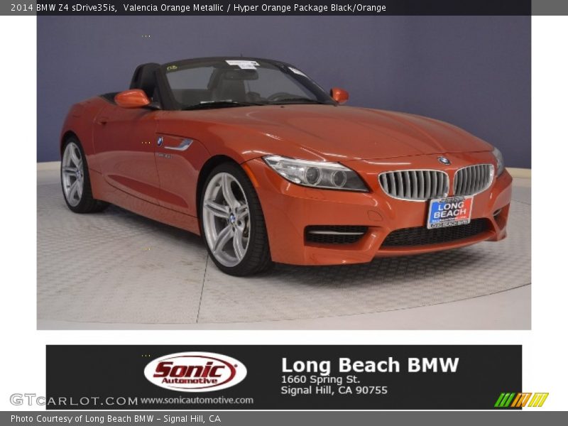 Valencia Orange Metallic / Hyper Orange Package Black/Orange 2014 BMW Z4 sDrive35is