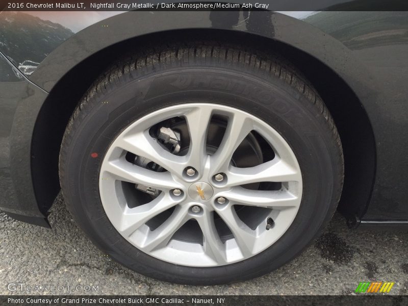 Nightfall Gray Metallic / Dark Atmosphere/Medium Ash Gray 2016 Chevrolet Malibu LT