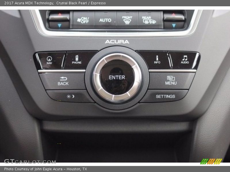 Crystal Black Pearl / Espresso 2017 Acura MDX Technology