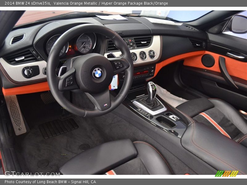  2014 Z4 sDrive35is Hyper Orange Package Black/Orange Interior