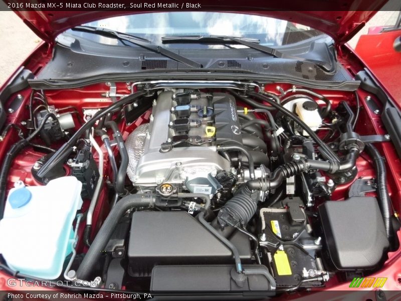 Soul Red Metallic / Black 2016 Mazda MX-5 Miata Club Roadster