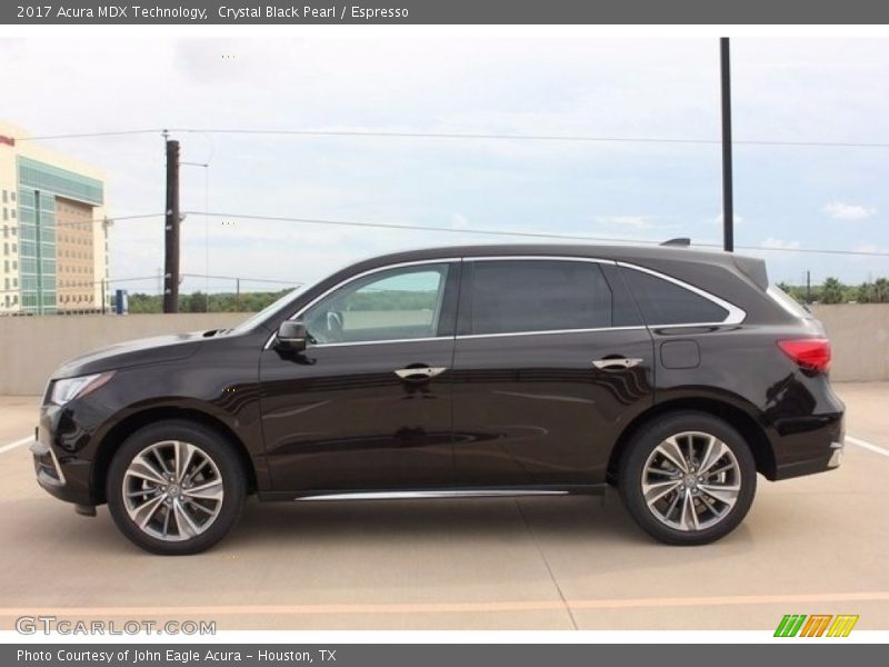 Crystal Black Pearl / Espresso 2017 Acura MDX Technology