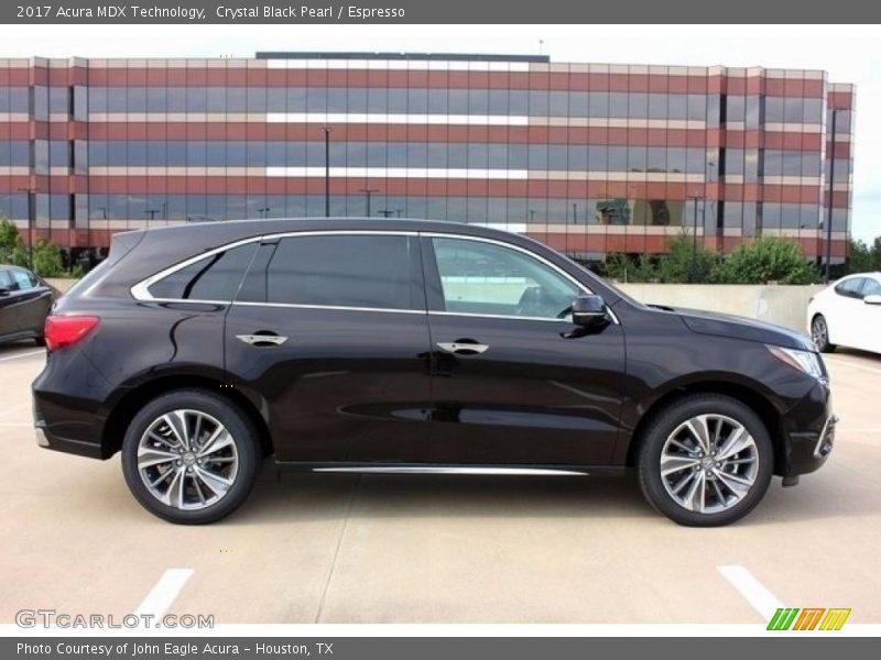 Crystal Black Pearl / Espresso 2017 Acura MDX Technology