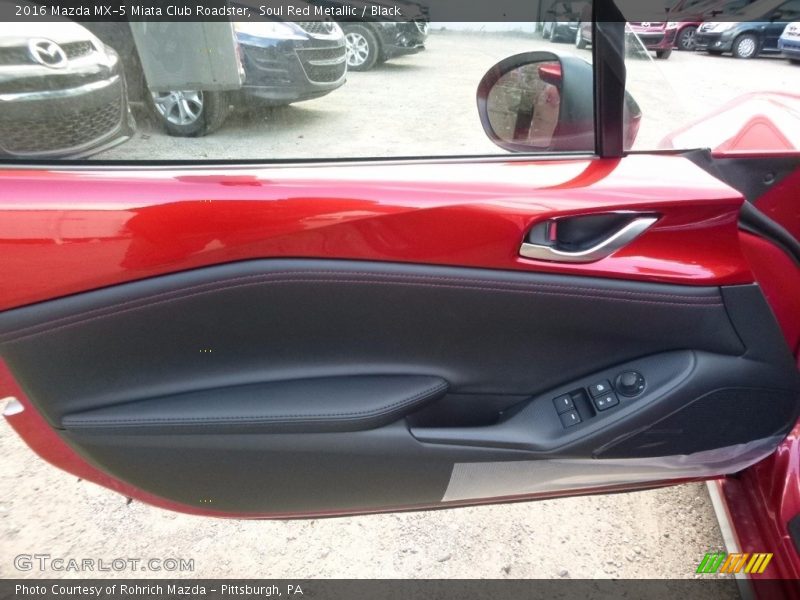 Soul Red Metallic / Black 2016 Mazda MX-5 Miata Club Roadster