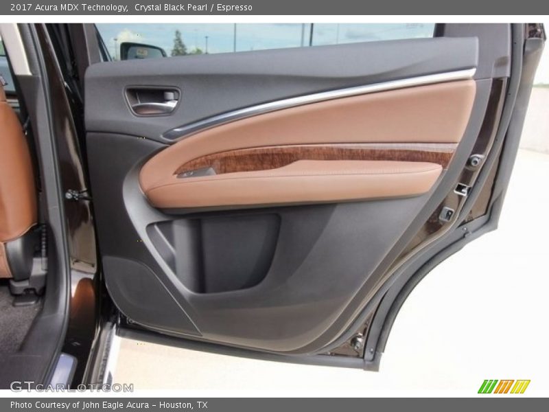 Crystal Black Pearl / Espresso 2017 Acura MDX Technology