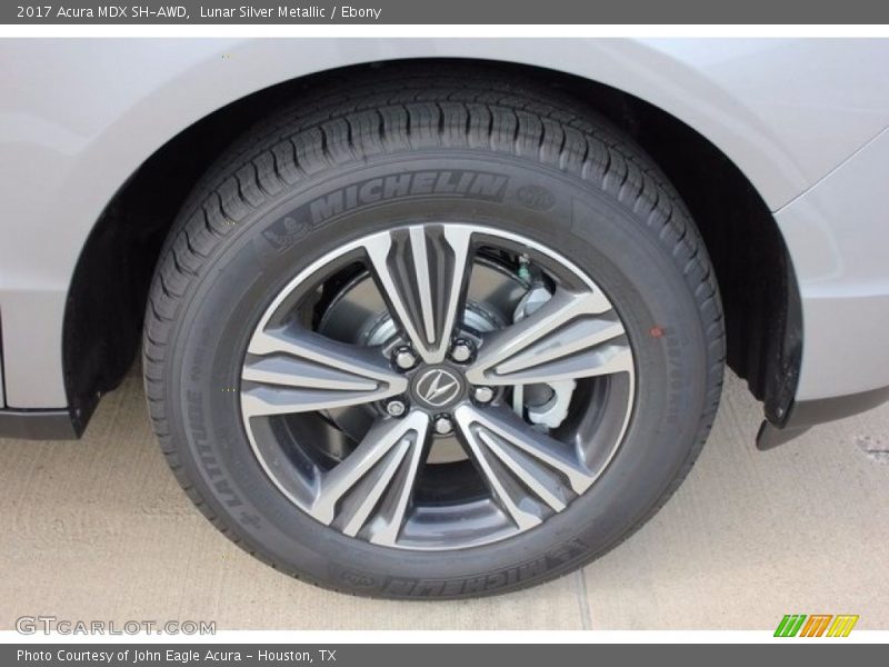 Lunar Silver Metallic / Ebony 2017 Acura MDX SH-AWD