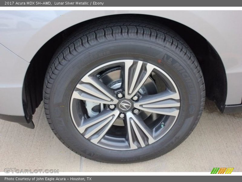 Lunar Silver Metallic / Ebony 2017 Acura MDX SH-AWD
