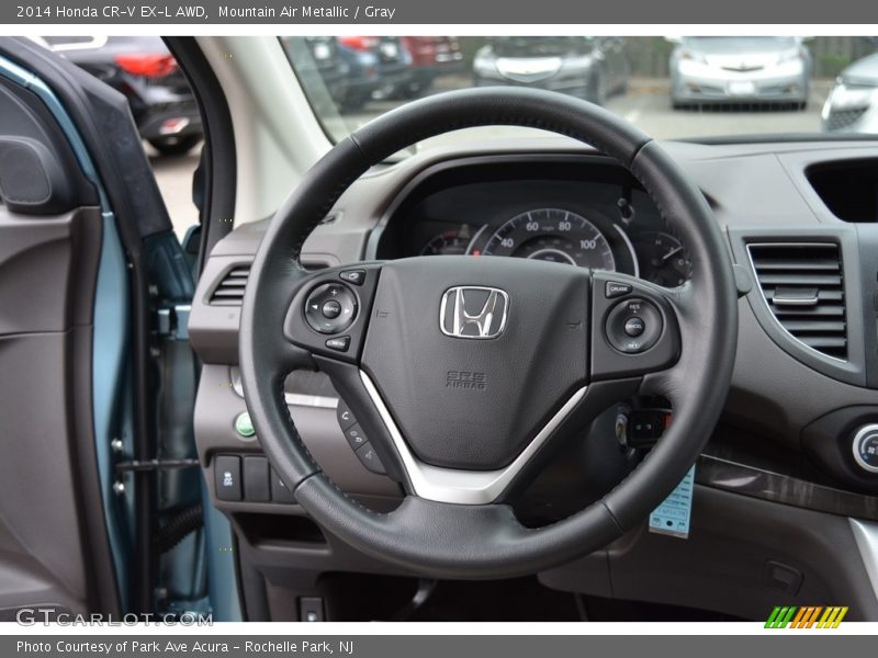 Mountain Air Metallic / Gray 2014 Honda CR-V EX-L AWD