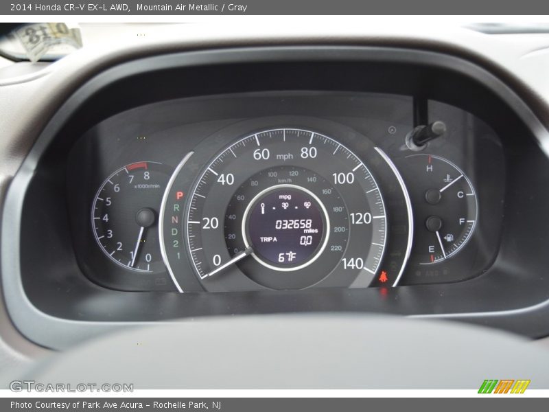 Mountain Air Metallic / Gray 2014 Honda CR-V EX-L AWD