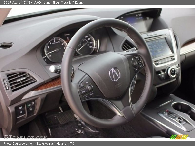 Lunar Silver Metallic / Ebony 2017 Acura MDX SH-AWD