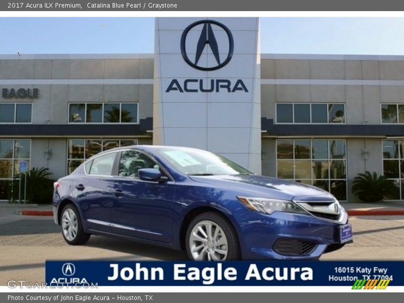 Catalina Blue Pearl / Graystone 2017 Acura ILX Premium