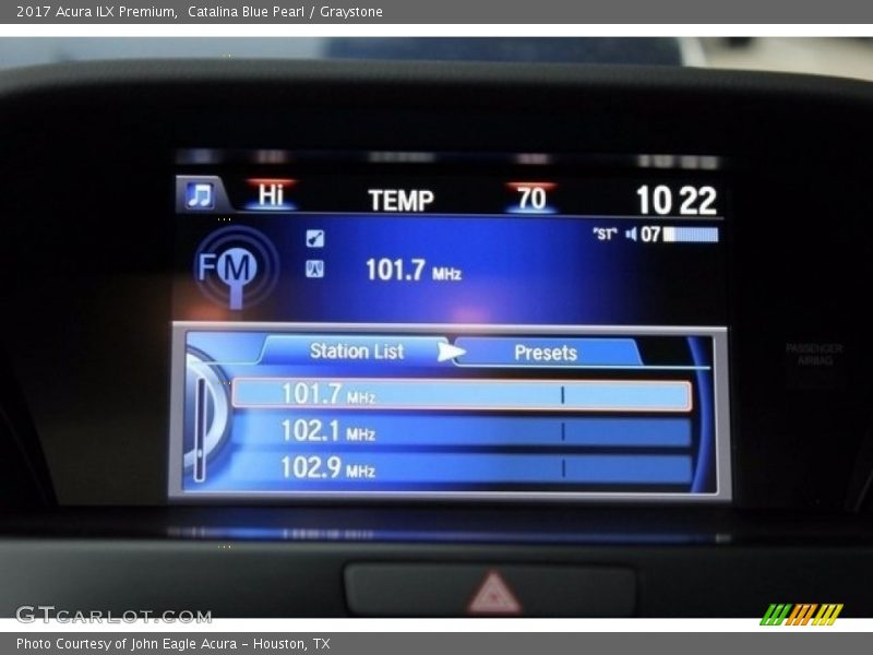 Catalina Blue Pearl / Graystone 2017 Acura ILX Premium