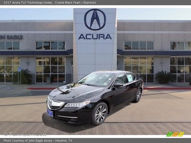 Crystal Black Pearl / Espresso 2017 Acura TLX Technology Sedan