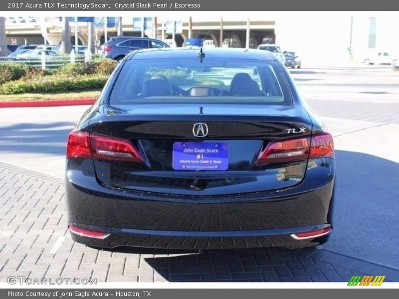 Crystal Black Pearl / Espresso 2017 Acura TLX Technology Sedan