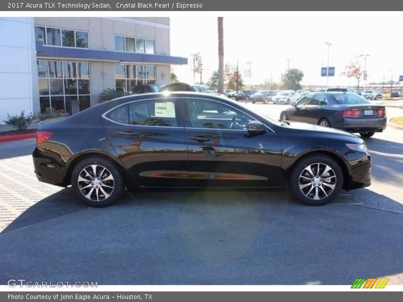 Crystal Black Pearl / Espresso 2017 Acura TLX Technology Sedan