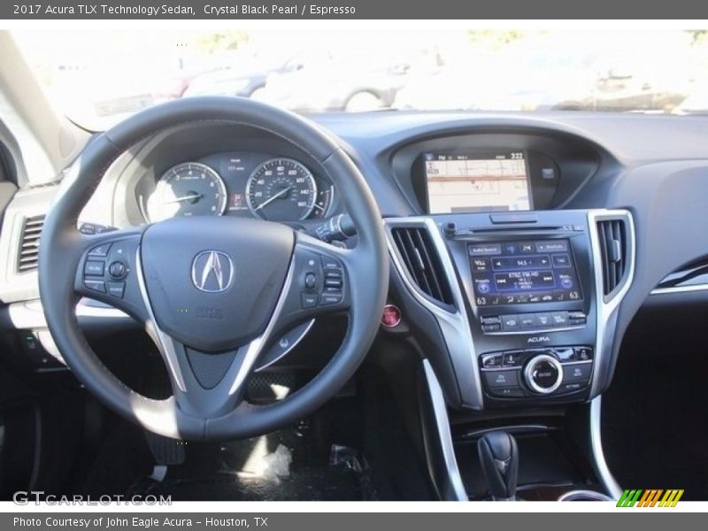 Crystal Black Pearl / Espresso 2017 Acura TLX Technology Sedan
