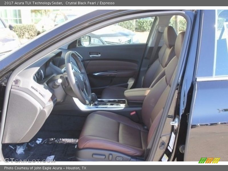 Crystal Black Pearl / Espresso 2017 Acura TLX Technology Sedan