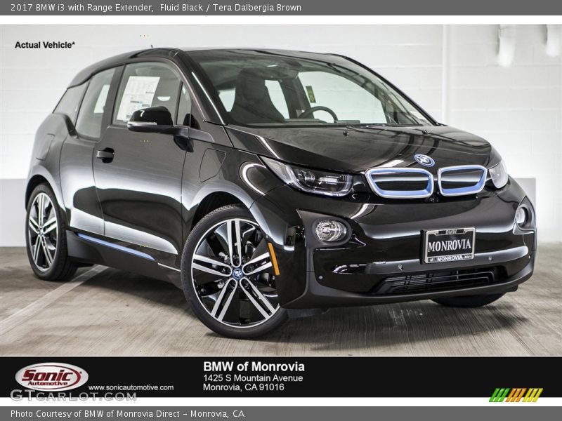 Fluid Black / Tera Dalbergia Brown 2017 BMW i3 with Range Extender